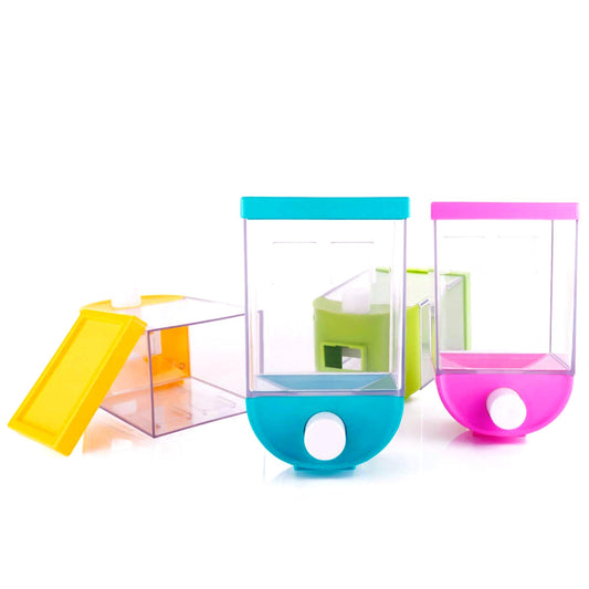 "Airtight Food Storage Container Set with Colorful Lids – BPA Free, Kitchen Organizer Jars"